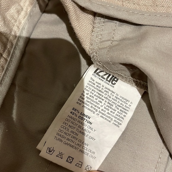 Izzue high waist linen short - Picture 7 of 7